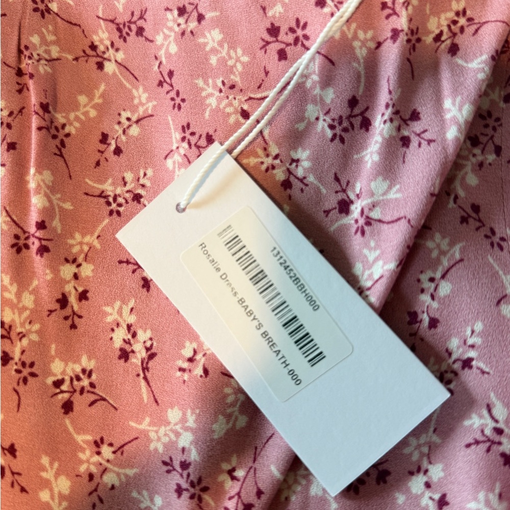 Reformation Pink Floral Long Sleeve Dress - Picture 4 of 6